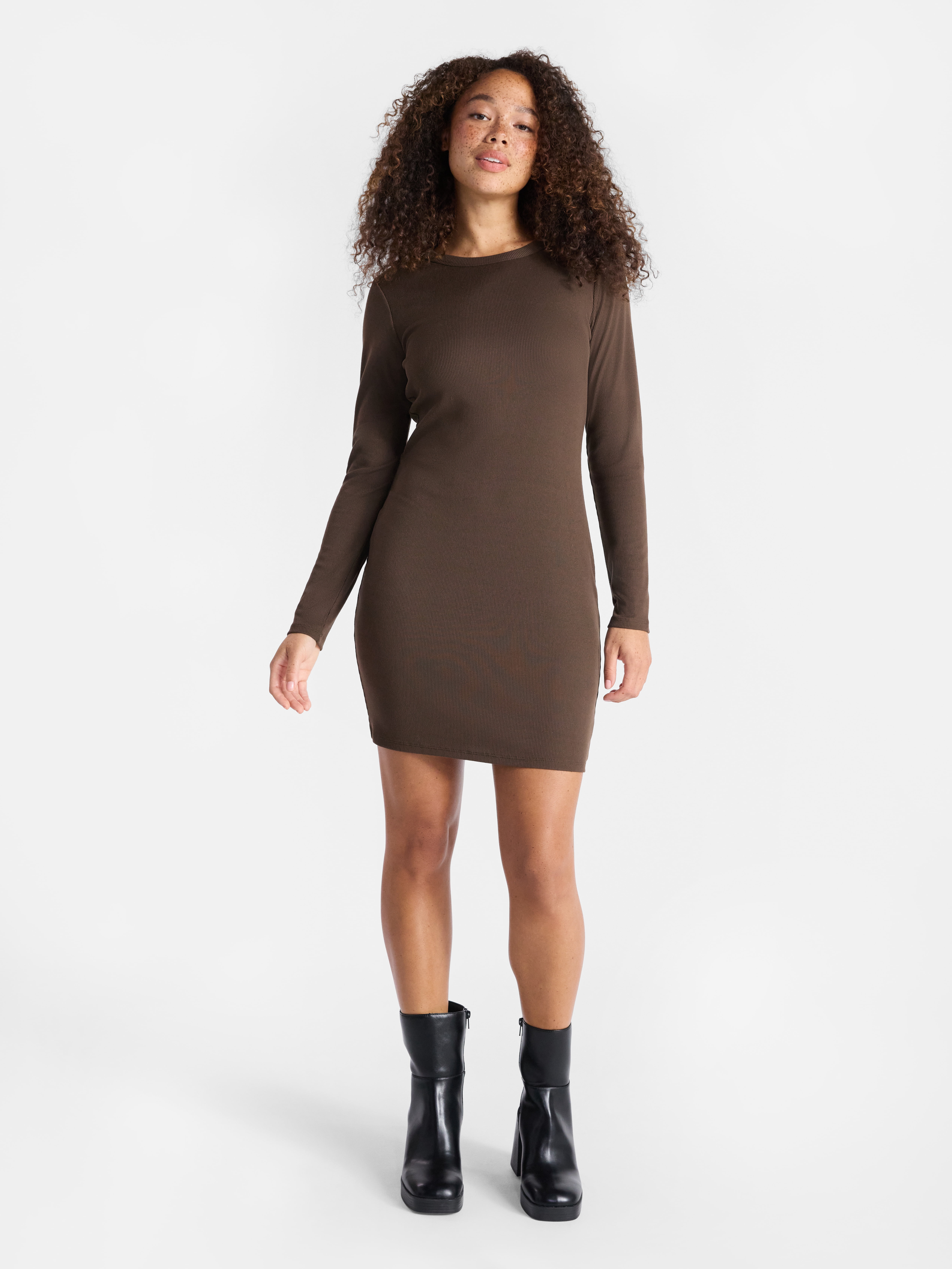 No Boundaries Mini Dress with Long Sleeves, Women’s