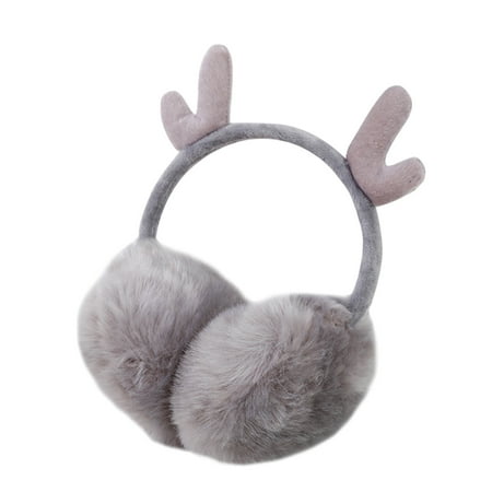 

Randolph Adult Child Cartoon Antlers Christmas Design Windproof Warm Adjustable Earmuffs