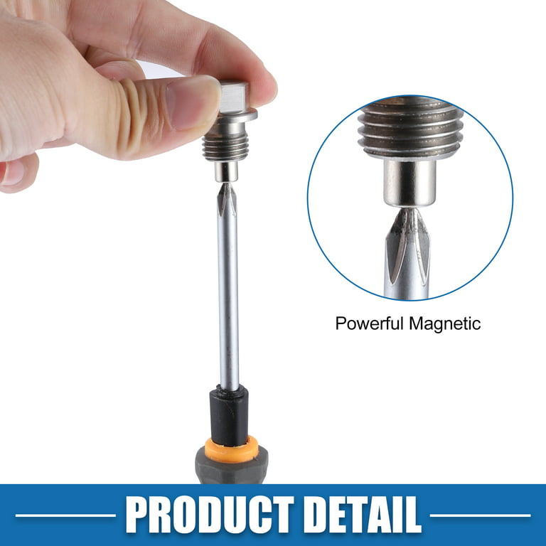 Unique Bargains Vehicle Engine Magnetic Oil Drain Plug M18x1.5 Stainless  Steel with Copper Washer 