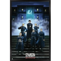 Fullmetal Alchemist: Brotherhood - Key Art 2 Wall Poster, 14.725" x 22.375" Framed