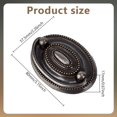 thumbnail image 2 of 6pcs Vintage Oval Furniture Dresser Pull with Screws Alloy Drawer Knobs Door Drawer Pull Handle Wardrobe Cupboard Decor Cabinets Handles, 2 of 7