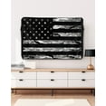 thumbnail image 5 of American Rustic Flag, Outdoor TV Cover 52 to 55 Inch Waterproof, Independence Day USA Star Stripes Flag 600D Oxford TV Covers with Zipper, Outside Flat TV Screen Protector 52"Wx19"Hx4.5"D, 5 of 7