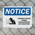thumbnail image 5 of (2 Pack) Chemical Splash Hazard Wear OSHA Notice Sign 10 Inch X 7 Inch Indoor / Outdoor Rust-Free Aluminum Metal Signs for Workplace, Workshop, and Construction Site, Made in the USA, 5 of 8