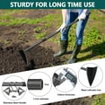 thumbnail image 3 of YeYeBest Hoe Garden Tool, 72'' Garden Hoe Triangle Gardening Hoe with Sharp Blade for Digging,Weeding,Cutting and Loosing Soil,Adjustable Length Metal Handle(5 FT), 3 of 7