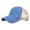Blue, variant on Casual Solid Broken Holes Washed Net Cap Tongue Hat Sunscreen Sun Visors Baseball Grey One Size
