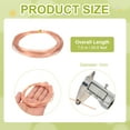thumbnail image 2 of 99.9% Pure Copper Wire for Jewelry Making, 18 Gauge (1mm) Copper Craft Wire 24.6 Feet, 2 of 7