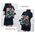 thumbnail image 4 of FORMRS Women's Travel Backpack Purse Anti-Theft Hidden Pockets Casual Shoulder Bag, Simple Floral, 4 of 7