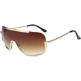 thumbnail image 6 of Oversized Sunglasses For Women Single Lens One Piece Blue Lens Luxury Style, 6 of 9