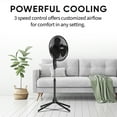 thumbnail image 2 of EVO 16" Aromatherapy Stand Fan – Powerful Cooling, Aroma Therapy Compatible, and Easy Assembly, 2 of 7
