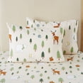 thumbnail image 2 of Great Bay Home Flannel Holiday Printed Sheet Set (Full, Wildlife), 2 of 7