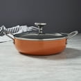 thumbnail image 4 of Infuse 6Qt Nonstick Aluminum Covered Caldero Saute Pan, Orange, 4 of 5