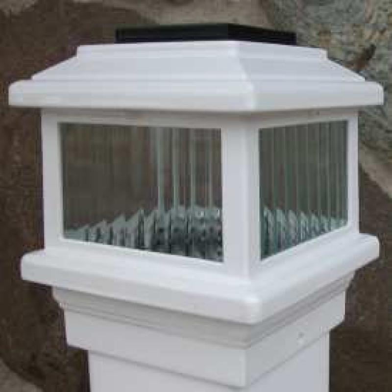 Polaris Solar Deck Light, 4" Post, 1W LED, White - Walmart.com