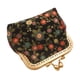 thumbnail image 2 of Pequeño clásico floral hebilla monedero Kiss Lock Vintage Style Change Holder Negro Zulema Monedero, 2 of 7