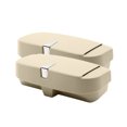 thumbnail image 4 of NUOLUX 1Ud Car Sunglass Storage Case Beige Con Espacio Ampliado Y Material Premium, 4 of 8
