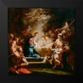 thumbnail image 2 of Conca, Sebastiano 15x15 Black Modern Framed Museum Art Print Titled - The Adoration of the Shepherds, 2 of 5