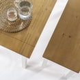 thumbnail image 4 of Lagom Becky 45" Wood Indoor Dining Table with Two Benches, 3 Piece Dining Set, 4 of 4
