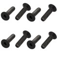 thumbnail image 1 of Unique Bargains 8pcs M5x20mm Flat Countersunk Head Hex Socket Left Hand Thread Bolt DIN7991, 1 of 3