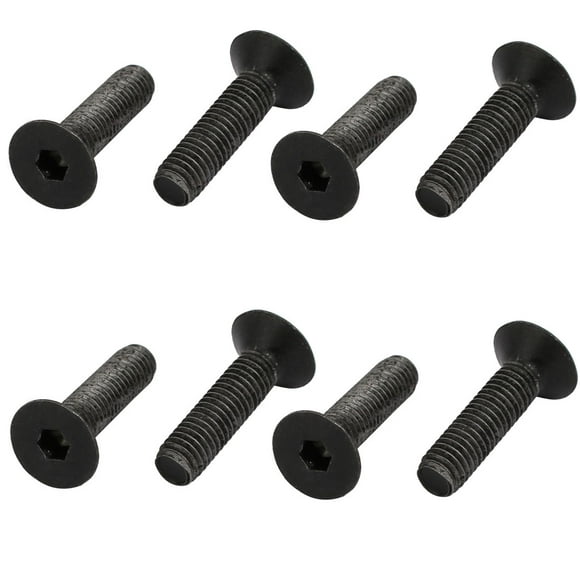 Unique Bargains 8pcs M5x20mm Flat Countersunk Head Hex Socket Left Hand Thread Bolt DIN7991