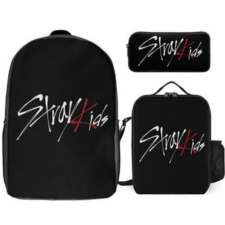 Kpop BTS 3 Piece Backpack Set with Lunch Bag Pencil Case, High