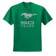 thumbnail image 2 of Wild Bobby, Ford Mustang Logo 50 Years Vintage Emblem, Cars and Trucks, Men Graphic Tee, Kelly, XX-Large, 2 of 4