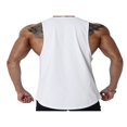thumbnail image 4 of Débardeur de Sport Décontracté pour Hommes Col Rond Imprimé Lettre Sans Manches Ample pour Entraînement Gym Course, 4 of 6