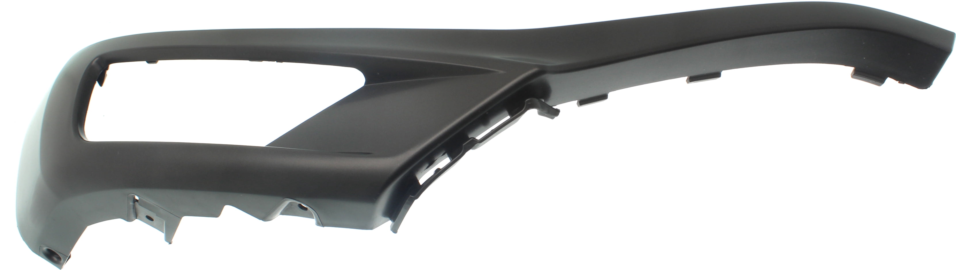 Bumper Trim Compatible With 2016-2019 Volvo XC90 Front, Right Passenger Side, Outer Black