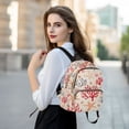 thumbnail image 6 of FORMRS Mini Backpack Purse for Women Quilted Travel Daypack Casual Shoulder Bag, Retro Starfish, 6 of 7