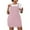 A-Pink, variant on Plus Size Mini Dress for Women Casual Comfy Adjustable Straps Overall Dress Loose Fit Spring Summer Bib Rompers Jumpers Pink XXXXXL