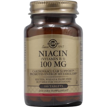 Solgar Niacin Vitamin B3 -- 100 Mg - 100 Tablets