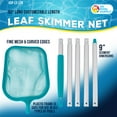 U.S. Pool Supply 5ft Lightweight Pool Skimmer Net, Durable Fine Mesh