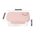 thumbnail image 3 of Heat Resistance Lunch Box, Leak Proof Sealed Compartment Lunch Box, Microwave Freezer Safe Lunch Box, Individual Compartments Food Storage, Compact Convenient, Secure Locking, Easy to Clean, 3 of 6