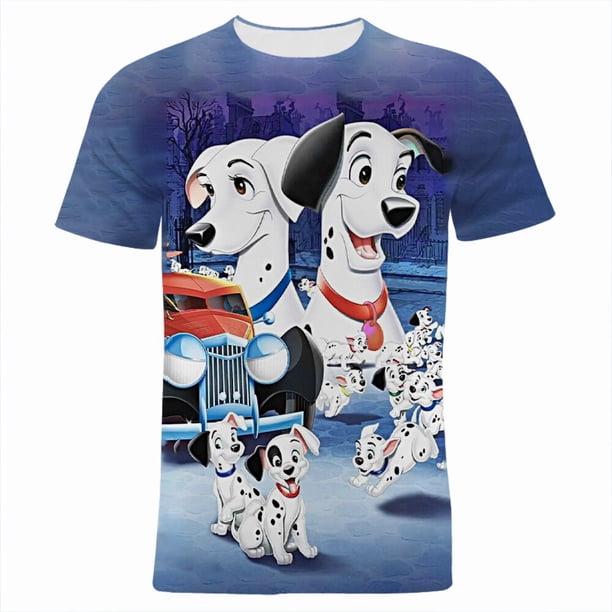 Hundert Und Eine Dalmatiner Männer der Kleidung Hund Cartoon Anime 3D Druck Kinder camiseta Sommer Kurzarm Frauen camisetas xuanjing unisex