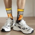 thumbnail image 6 of KLL Colorful Painted Duck Print Cool Socks Men's Women's Crew Socks Funny Crazy Novelty Stockings, 6 of 6