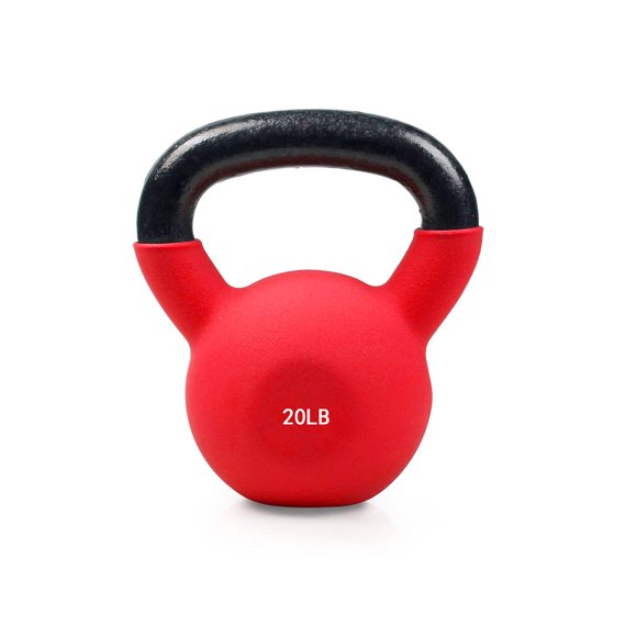 Kettlebell RitFit de hierro fundido recubierta de neopreno de 20 lb