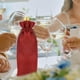 thumbnail image 4 of Bolsa de vino de arpillera con cordón, 12 Uds., 16 X 36cm, roja, reutilizable para decoración de botellas de vino para bodas, fiestas y vacaciones Rojo Verde Cocina, Decoración y Otros, 4 of 5