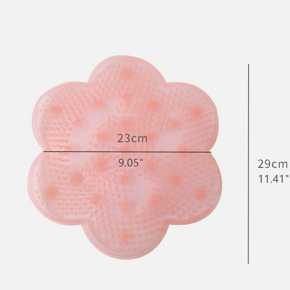 Xihbxyly Cojín de Masaje para Baño, Almohadilla Antideslizante para Pies, Masaje Relajante, Ventosas Potentes, Artículos Esenciales para El Baño, Material Tpr, Juego de 2, 29 Cm de Diámetro