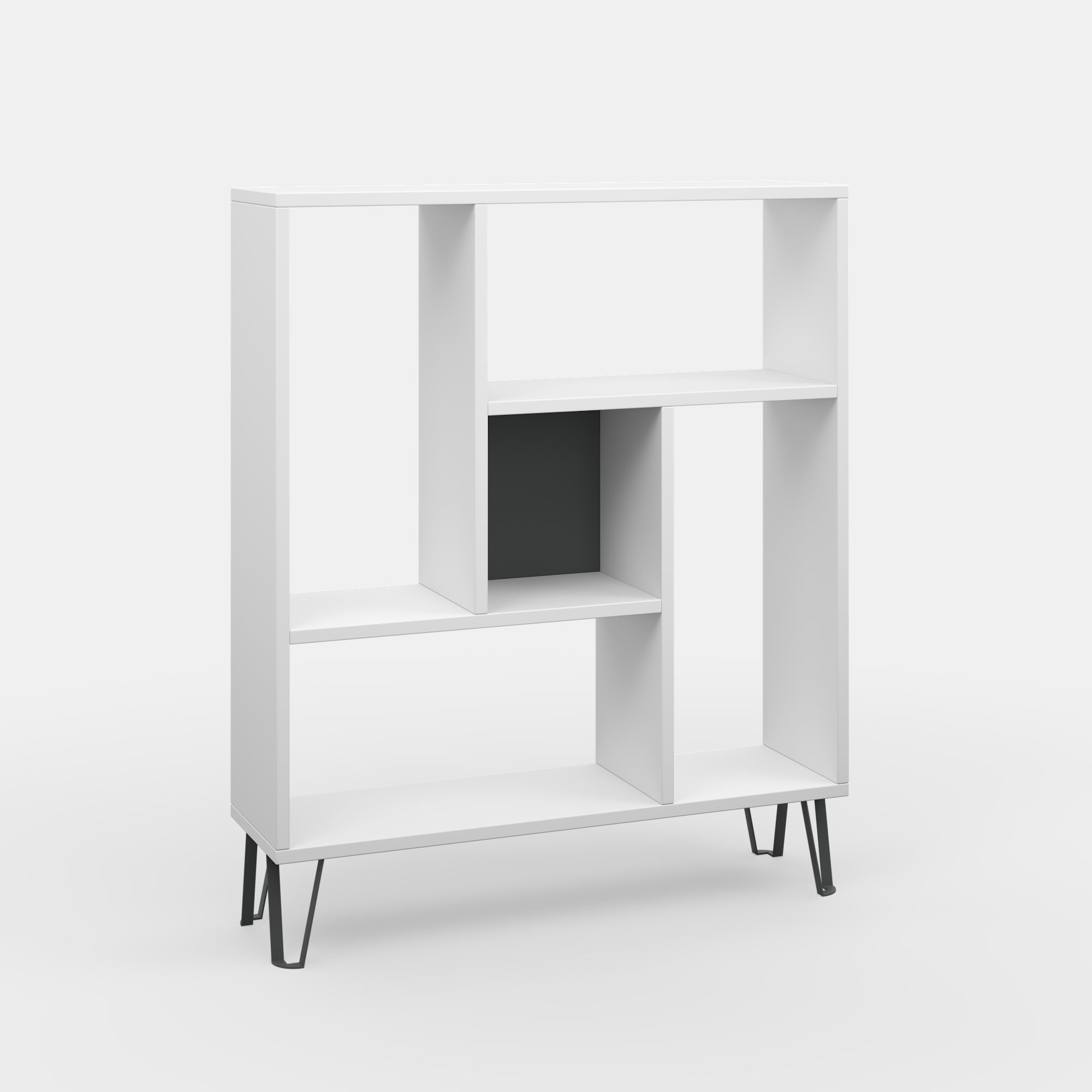 Ada Home Décor Arven 3 Tier Bookcase, White