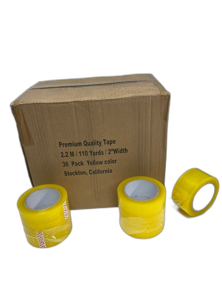Heavy Duty Clear Carton Sealing Packing Tape | 36 Roll Box 2.2 M 2" x 110 Yards