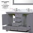 thumbnail image 3 of 48 In. W X 22 D Dark Grey Bath Vanity With Stain Marble Top, Faucet, And Functional Storage Scratch Top Included Faucet, 3 of 6