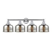 616-4W-PC-G78 Innovations Lighting Bell - 4 Light Bath Vanity In Industrial Style-10 Inches Tall and 33.5 Inches Wide-Polished Chrome Finish-Mercury