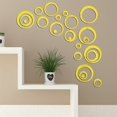 thumbnail image 2 of 24pcs, Round Mirror Wall Sticker, Removable Self-adhesive Mirror Sticker, Plastic Wall Sticker, Wall Art Sticker, Home Decor Bedroom Accessories Room Decoration, 2 of 5