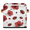 Multicolor 2, variant on CURLYOOT Red Ladybugs Cube Storage Bin 11 Inch Fabric Storage Cube for Shelves Decorative Floral Ladybugs Foldable Basket with Leather Handle for Closet Shelves Organizer