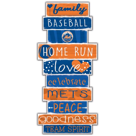 New York Mets 5'' x 24'' Celebrations Stack Sign