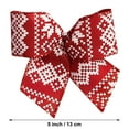 New Traditions Large Christmas Tree Topper Bow & 12 Mini Bows Red and