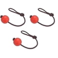 thumbnail image 2 of pelotas elásticas de juguete con cuerda para perros (rojas), 2 of 5