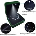thumbnail image 4 of QIQUWOHUL LED Lighted Ring Box Earring Ring Bracelet Necklace Case Wedding Ring Jewelry Display Packaging Organizer Storage Holder Engagement Jewelry Display Case Box, 4 of 7