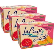 LaCroix Sparkling Water Curate, Melon Pomelo - 12 Fl Oz Cans (3 Boxes Of 8)