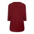 thumbnail image 4 of MESSUEN Pull Over Sweaters Womens Long Sleeve Undershirt for Women Going Out Tops for Women Ladies Sweaters Women Sweater Sweaters Women Womens Sweater Wine S, 4 of 5
