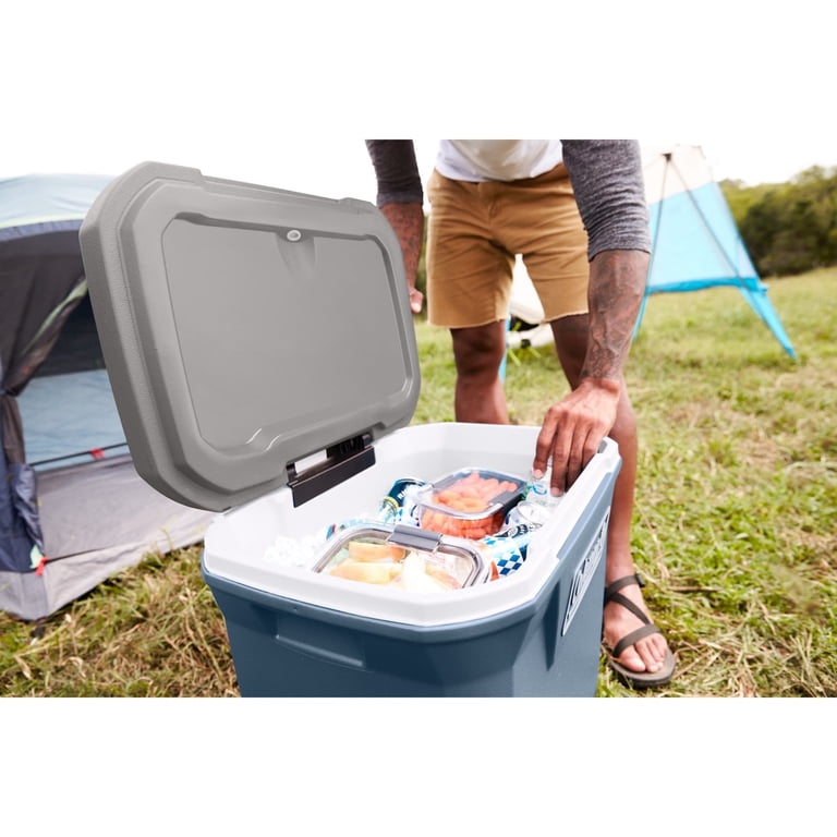 316 Series 60QT Wheeled Hard Chest Cooler, Lakeside Blue - Walmart