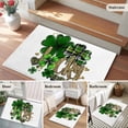 thumbnail image 5 of Bathroom Rugs 2x3 Ft, St. Patrick's Day Non Slip Area Rugs for Kitchen Bedroom Entryway, Spring Shamrock Leaf Gold Love Lucky Green Washable Carpet Runner Rug Floor Mats for Bedroom Home Decor, 5 of 8